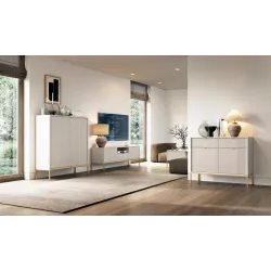 Sideboard 100 cm Visanna – Zweitürige Kommode mit Beinen