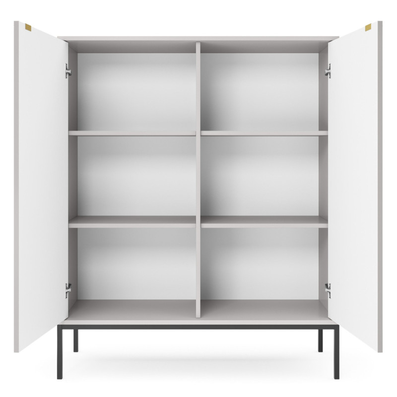 Sideboard 100 cm Visanna – Zweitürige Kommode mit Beinen