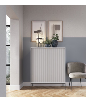 Sideboard 100 cm Visanna – Zweitürige Kommode mit Beinen