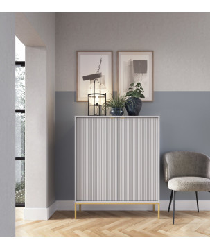 Sideboard 100 cm Visanna – Zweitürige Kommode mit Beinen