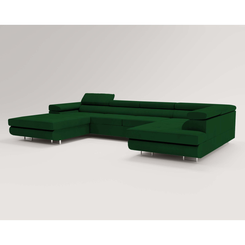 U Sofa mit Schlaffunktion VENUS U - Ecksofa mit Bettkasten | Modernes Eckcouch U-Form
