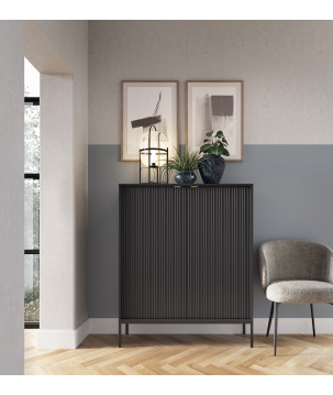 Sideboard 100 cm Visanna – Zweitürige Kommode mit Beinen