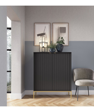 Sideboard 100 cm Visanna – Zweitürige Kommode mit Beinen