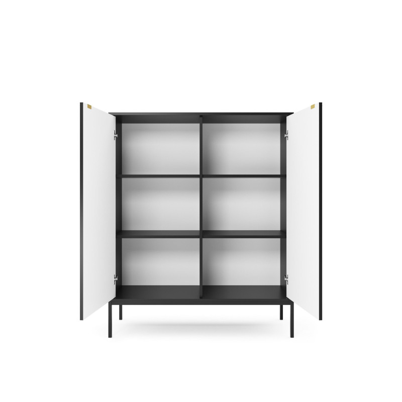 Sideboard 100 cm Visanna – Zweitürige Kommode mit Beinen