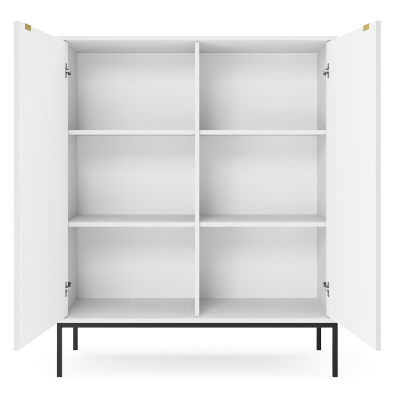 Sideboard 100 cm Visanna – Zweitürige Kommode mit Beinen