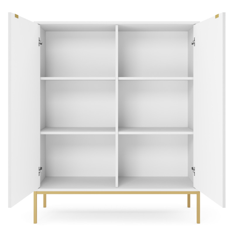 Sideboard 100 cm Visanna – Zweitürige Kommode mit Beinen