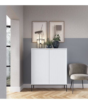 Sideboard 100 cm Visanna – Zweitürige Kommode mit Beinen