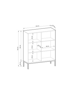 Sideboard 100 cm Visanna – Zweitürige Kommode mit Beinen