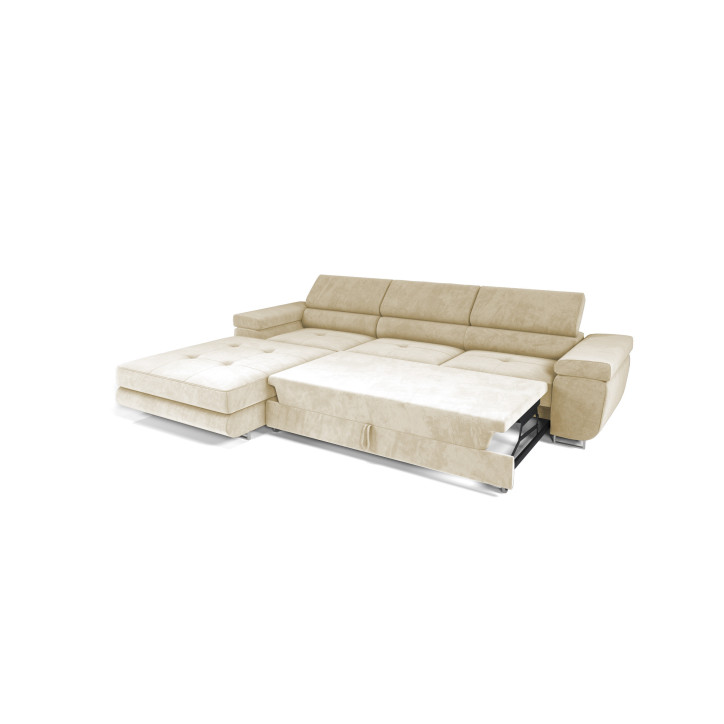 VENUS TWIN - Modernes Ecksofa mit Schlaffunktion und Bettkasten
