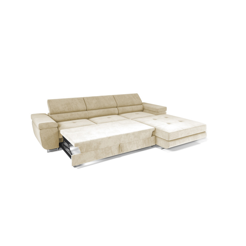 VENUS TWIN - Modernes Ecksofa mit Schlaffunktion und Bettkasten