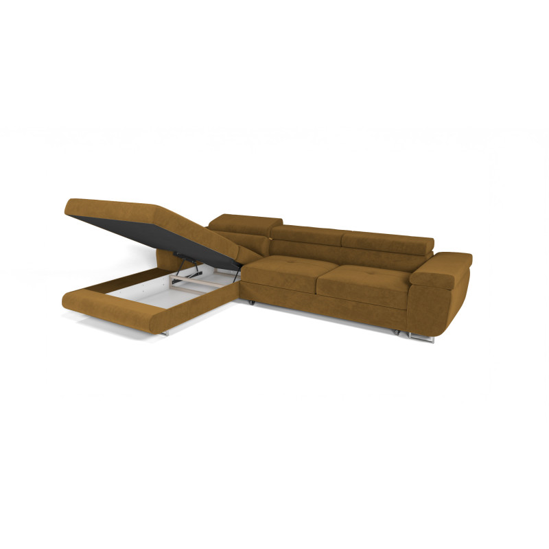 VENUS TWIN - Modernes Ecksofa mit Schlaffunktion und Bettkasten