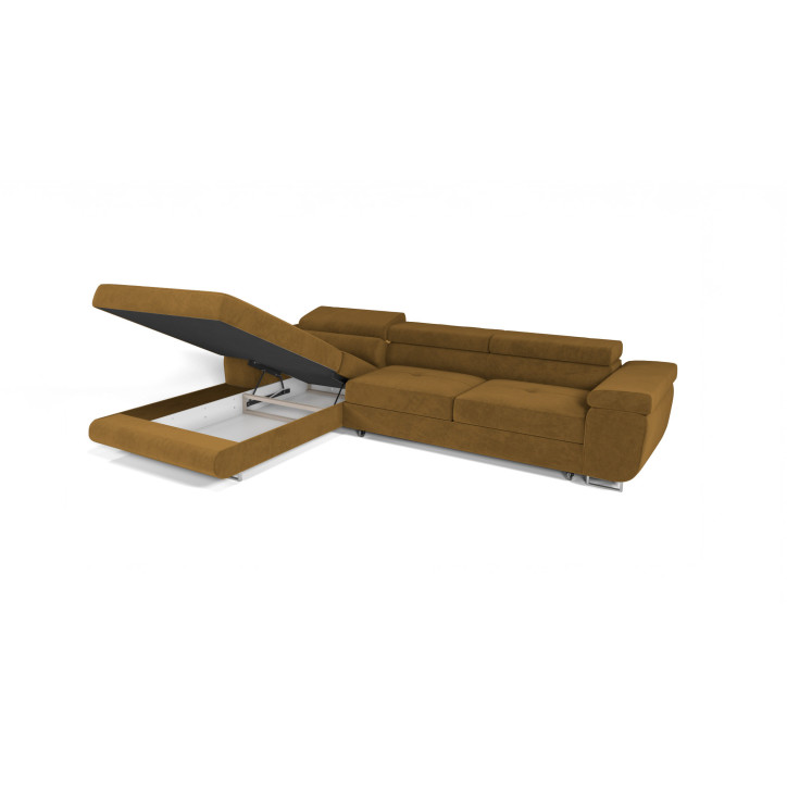 VENUS TWIN - Modernes Ecksofa mit Schlaffunktion und Bettkasten