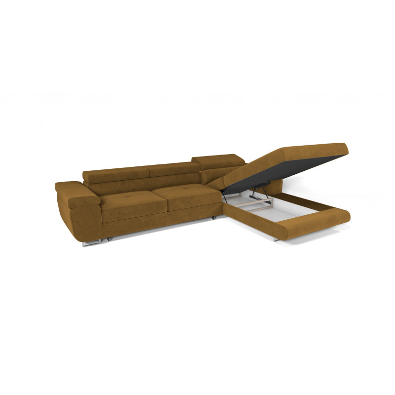 VENUS TWIN - Modernes Ecksofa mit Schlaffunktion und Bettkasten