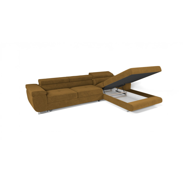 VENUS TWIN - Modernes Ecksofa mit Schlaffunktion und Bettkasten