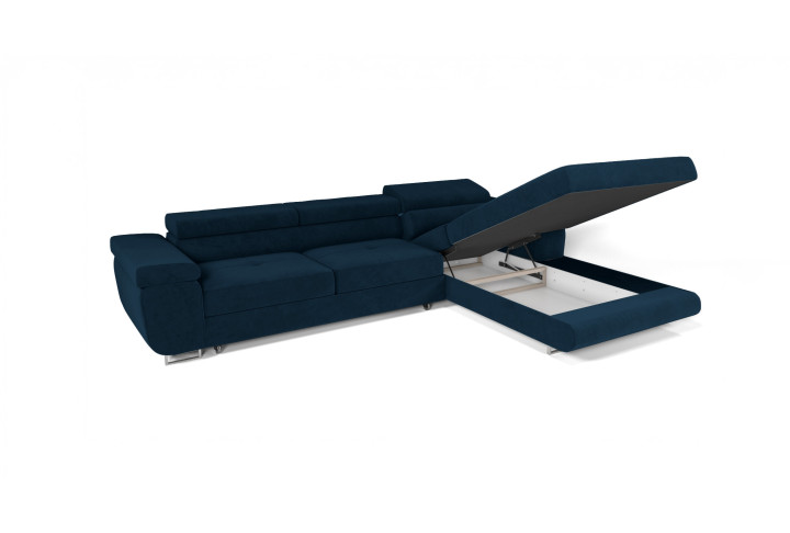 VENUS TWIN - Modernes Ecksofa mit Schlaffunktion und Bettkasten