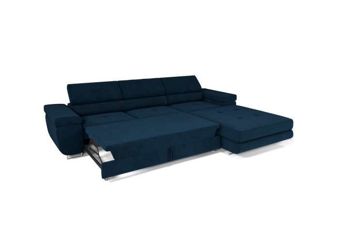 VENUS TWIN - Modernes Ecksofa mit Schlaffunktion und Bettkasten