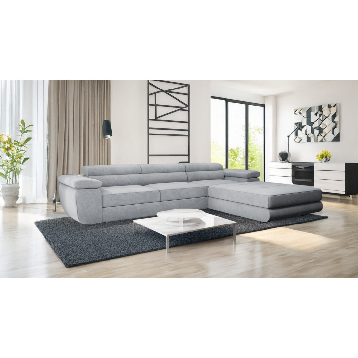 VENUS TWIN - Modernes Ecksofa mit Schlaffunktion und Bettkasten
