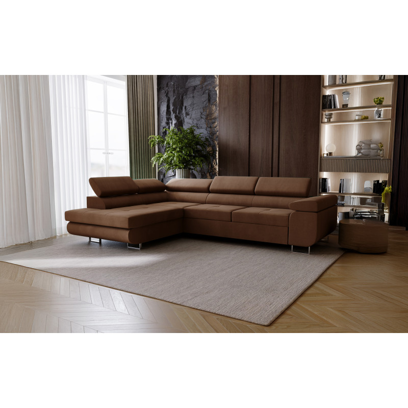Ecksofa RIVIA L-Form mit Schlaffunktion & Bettkasten