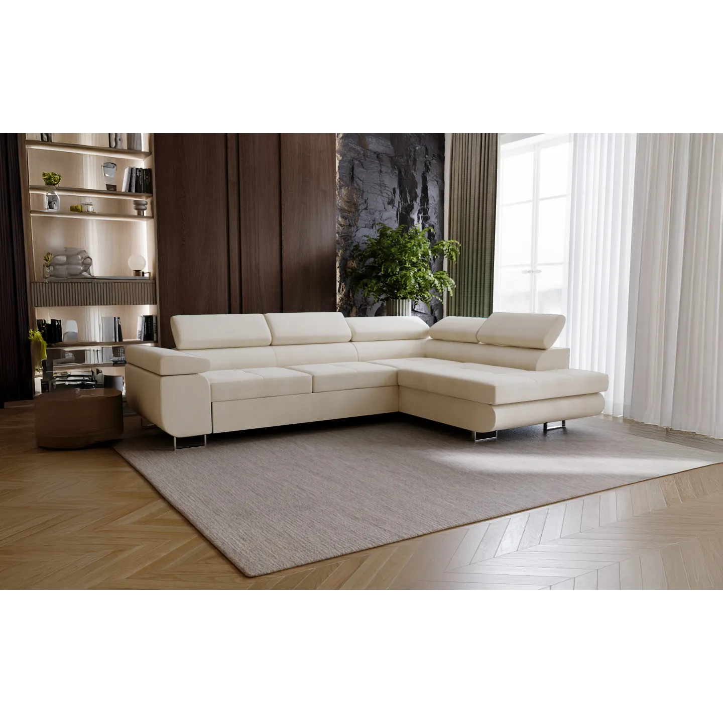 Ecksofa RIVIA L-Form mit Schlaffunktion & Bettkasten
