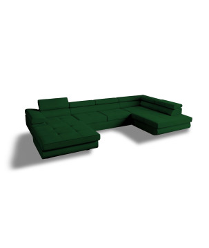 U Sofa mit Schlaffunktion VENUS U - Ecksofa mit Bettkasten | Modernes Eckcouch U-Form