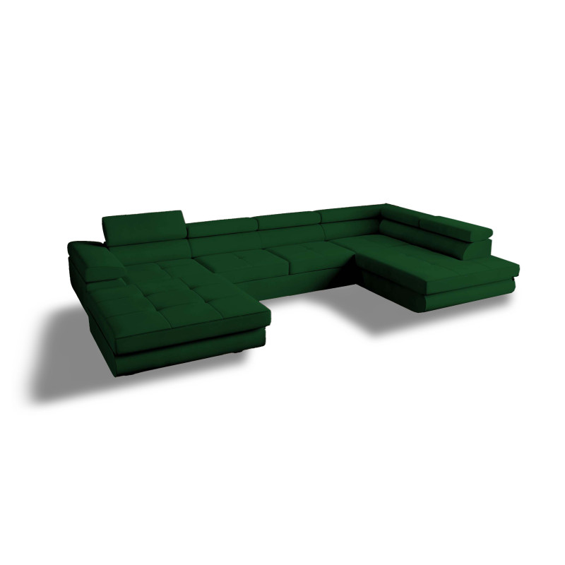 U Sofa mit Schlaffunktion VENUS U - Ecksofa mit Bettkasten | Modernes Eckcouch U-Form