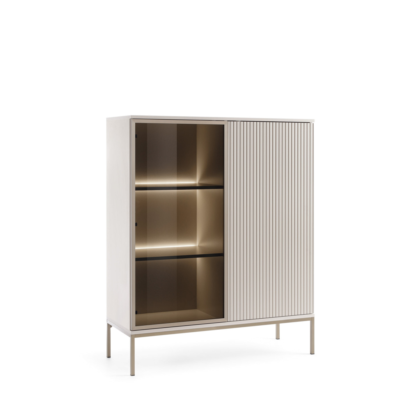 Kaschmir Highboard ST104 – Modernes Highboard mit LED