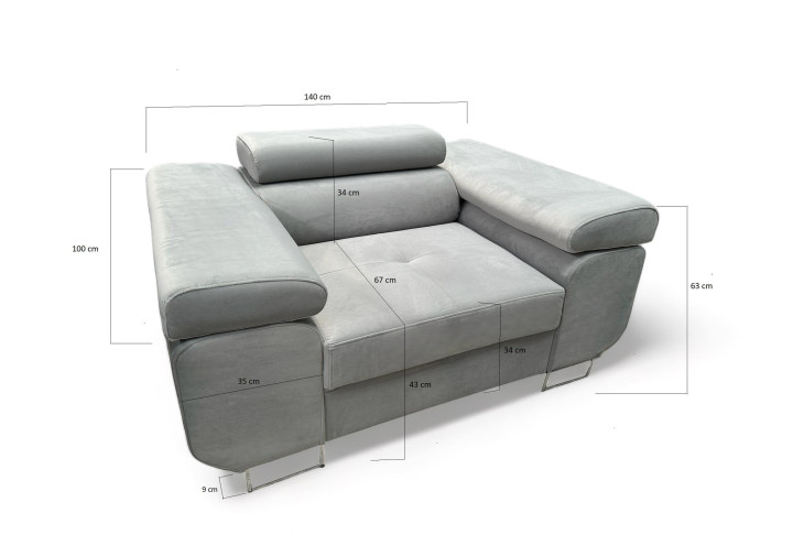VENUS Relaxsessel – Komfort & Design mit verstellbarer Kopfstütze