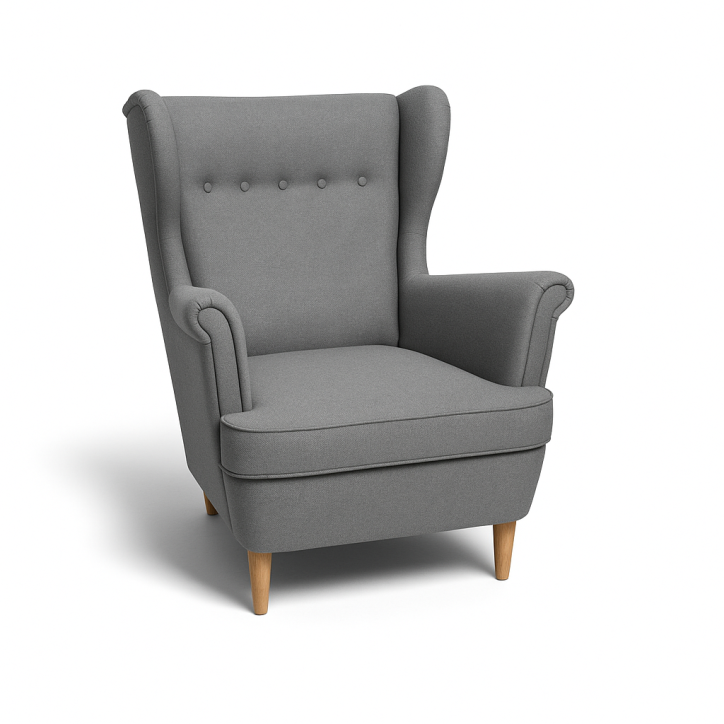 Molly Ohrensessel – Skandinavischer Polstersessel mit Knopfheftung