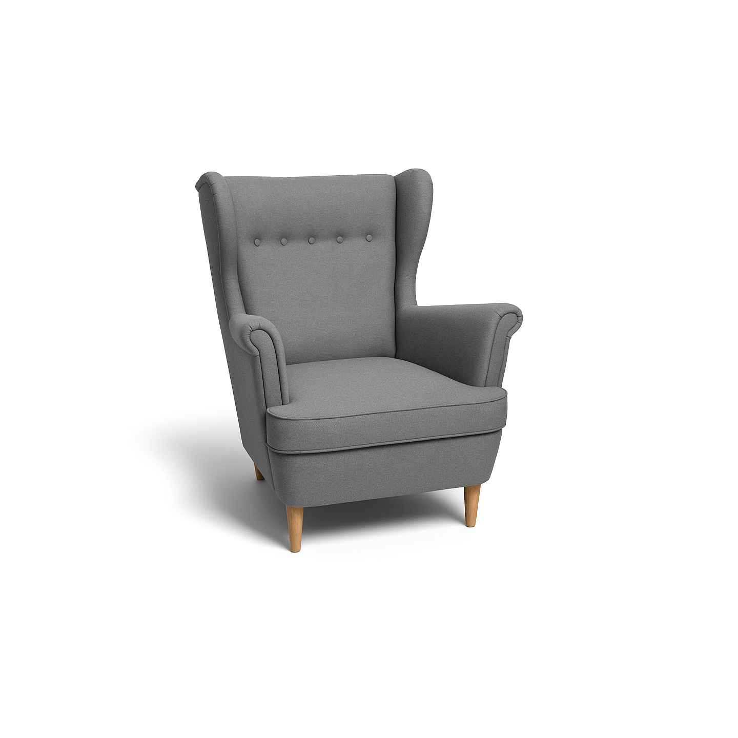 Molly Ohrensessel – Skandinavischer Polstersessel mit Knopfheftung