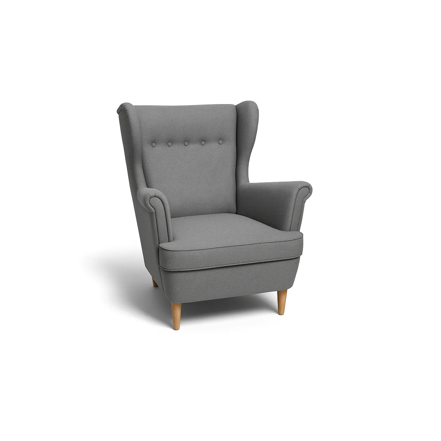 Molly Ohrensessel – Skandinavischer Polstersessel mit Knopfheftung