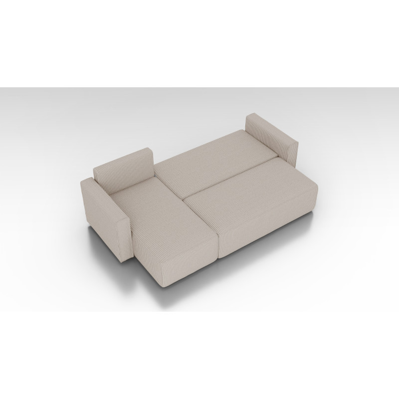 Cord Ecksofa „Gabriel“ mit Schlaffunktion & Bettkasten Cord Sofa klein