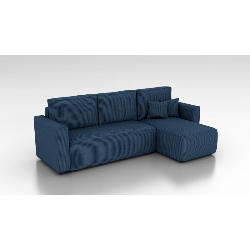 Cord Ecksofa „Gabriel“ mit Schlaffunktion & Bettkasten Cord Sofa klein