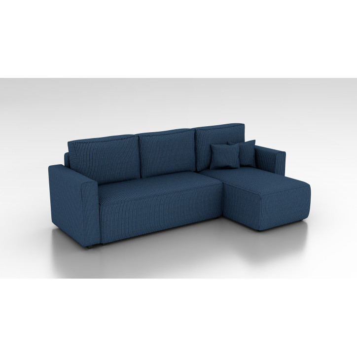 Cord Ecksofa „Gabriel“ mit Schlaffunktion & Bettkasten Cord Sofa klein