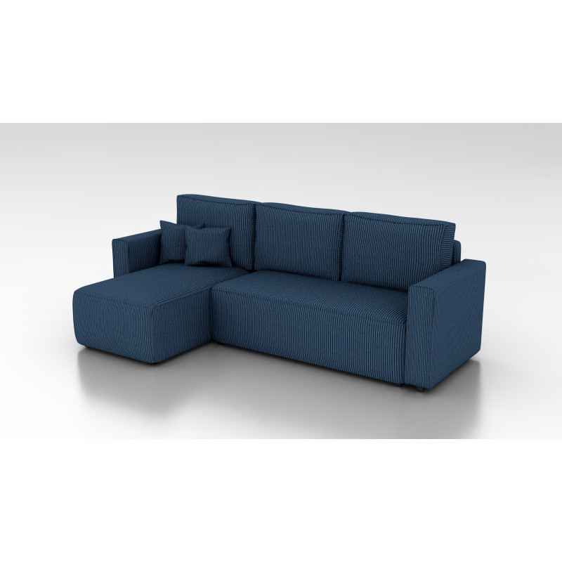 Cord Ecksofa „Gabriel“ mit Schlaffunktion & Bettkasten Cord Sofa klein