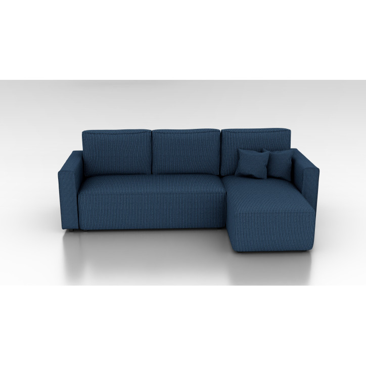 Cord Ecksofa „Gabriel“ mit Schlaffunktion & Bettkasten Cord Sofa klein