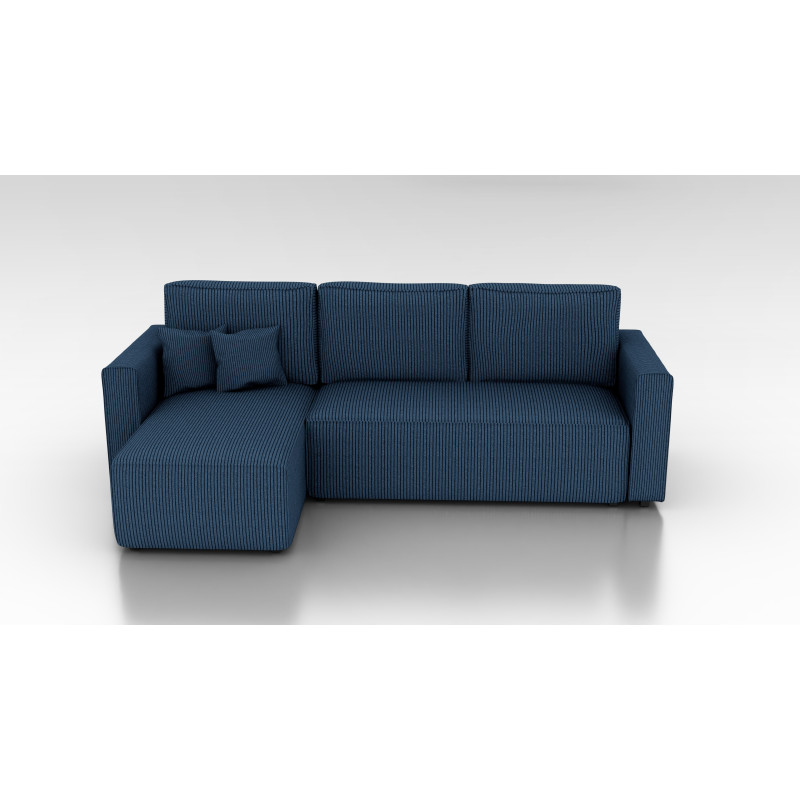 Cord Ecksofa „Gabriel“ mit Schlaffunktion & Bettkasten Cord Sofa klein
