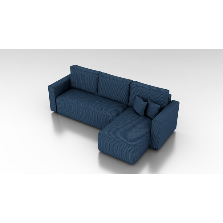 Cord Ecksofa „Gabriel“ mit Schlaffunktion & Bettkasten Cord Sofa klein