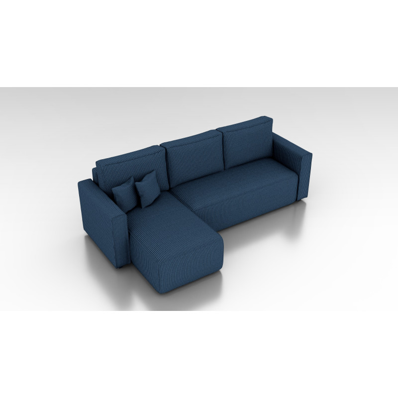 Cord Ecksofa „Gabriel“ mit Schlaffunktion & Bettkasten Cord Sofa klein