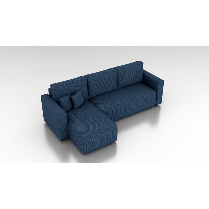 Cord Ecksofa „Gabriel“ mit Schlaffunktion & Bettkasten Cord Sofa klein