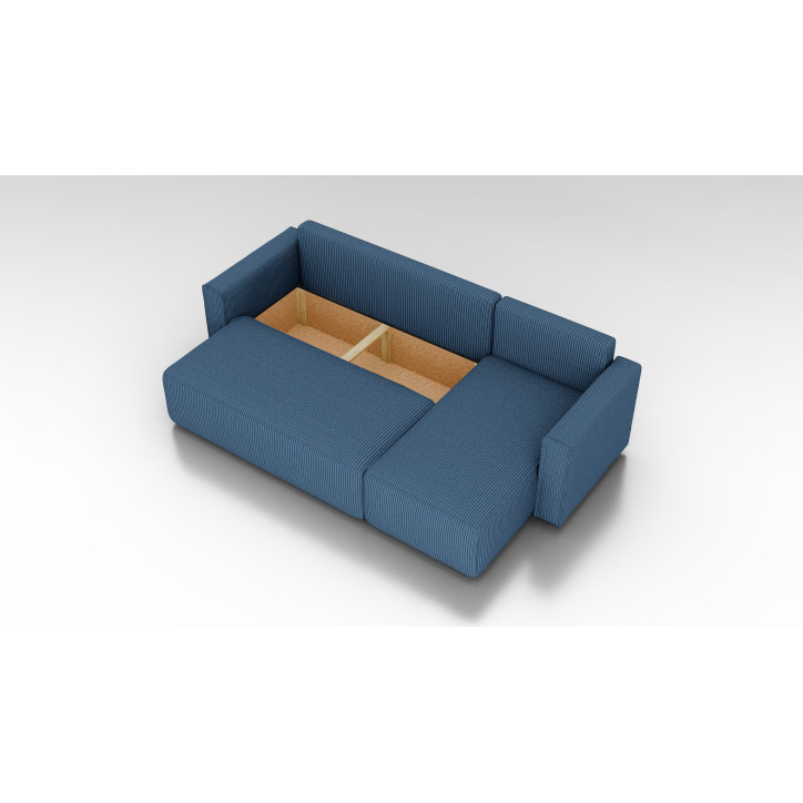 Cord Ecksofa „Gabriel“ mit Schlaffunktion & Bettkasten Cord Sofa klein