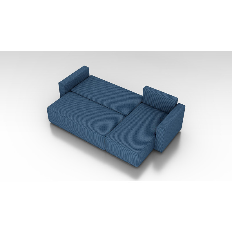 Cord Ecksofa „Gabriel“ mit Schlaffunktion & Bettkasten Cord Sofa klein