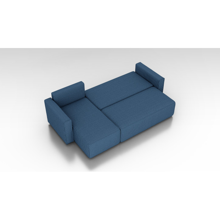 Cord Ecksofa „Gabriel“ mit Schlaffunktion & Bettkasten Cord Sofa klein
