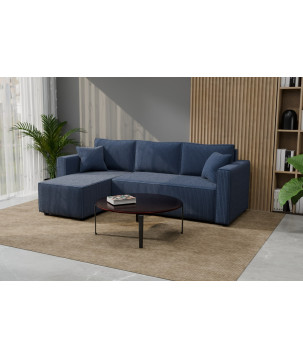 Cord Ecksofa „Gabriel“ mit Schlaffunktion & Bettkasten Cord Sofa klein