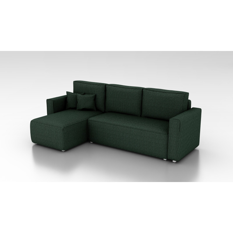 Cord Ecksofa „Gabriel“ mit Schlaffunktion & Bettkasten Cord Sofa klein