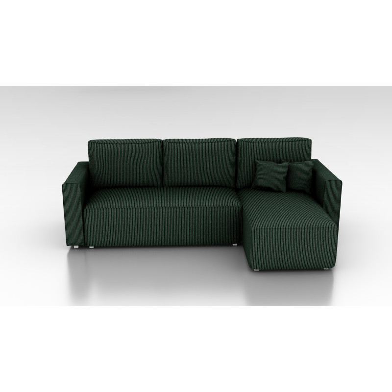 Cord Ecksofa „Gabriel“ mit Schlaffunktion & Bettkasten Cord Sofa klein