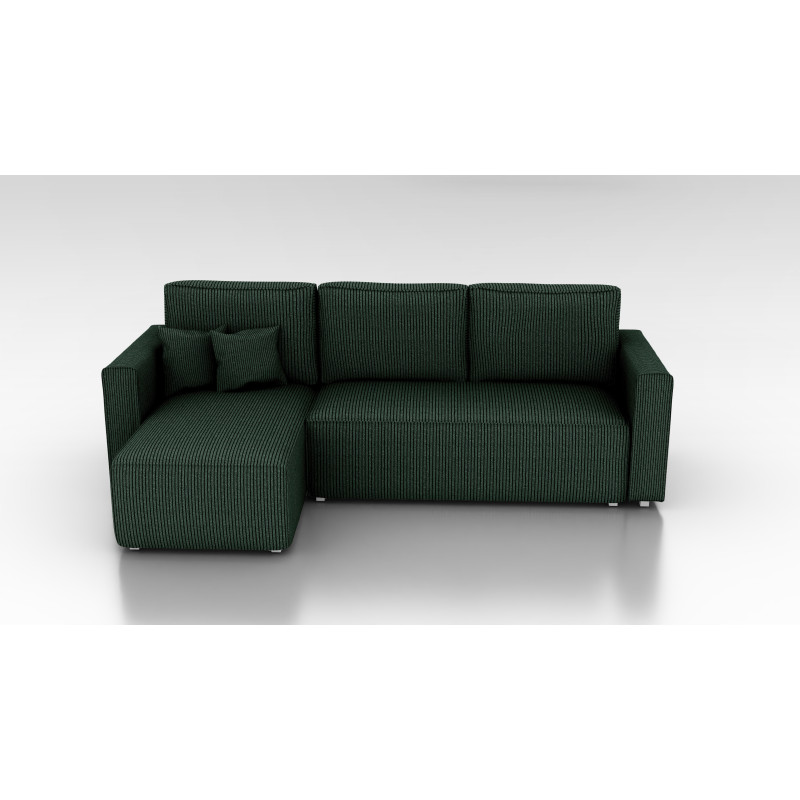 Cord Ecksofa „Gabriel“ mit Schlaffunktion & Bettkasten Cord Sofa klein