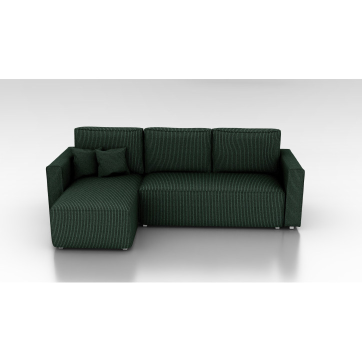 Cord Ecksofa „Gabriel“ mit Schlaffunktion & Bettkasten Cord Sofa klein