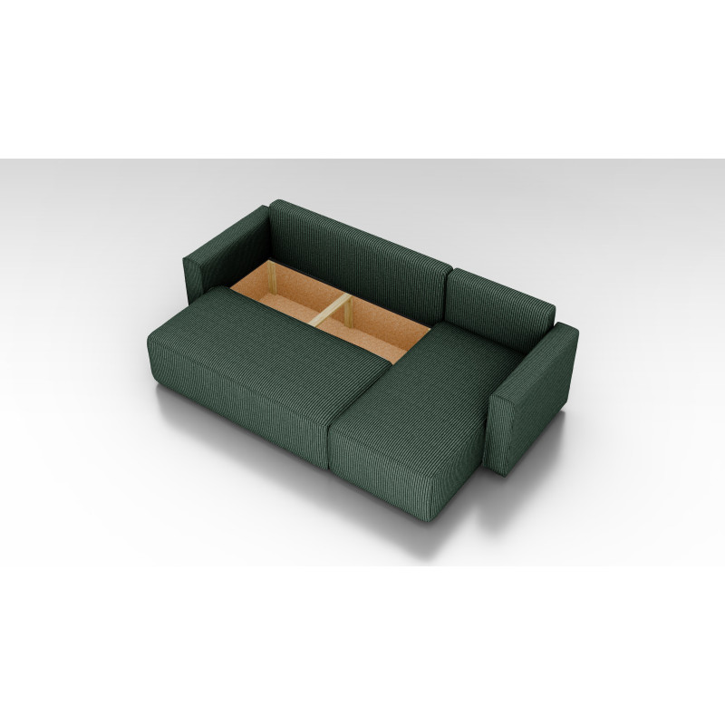 Cord Ecksofa „Gabriel“ mit Schlaffunktion & Bettkasten Cord Sofa klein