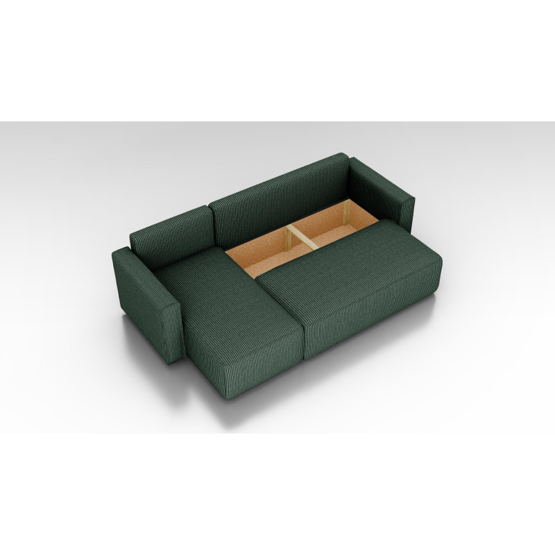 Cord Ecksofa „Gabriel“ mit Schlaffunktion & Bettkasten Cord Sofa klein