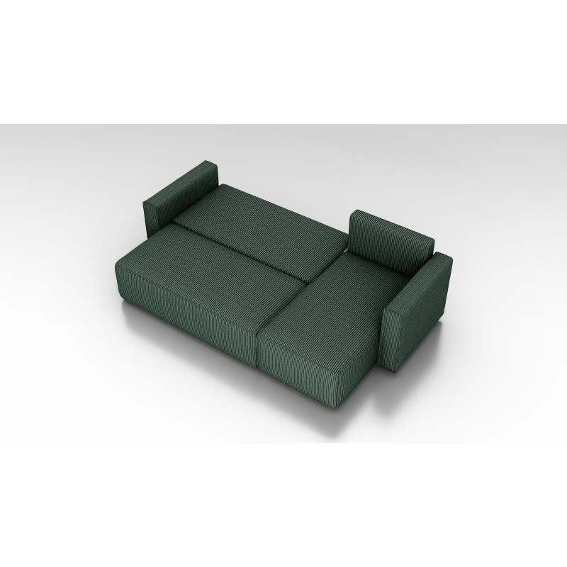 Cord Ecksofa „Gabriel“ mit Schlaffunktion & Bettkasten Cord Sofa klein